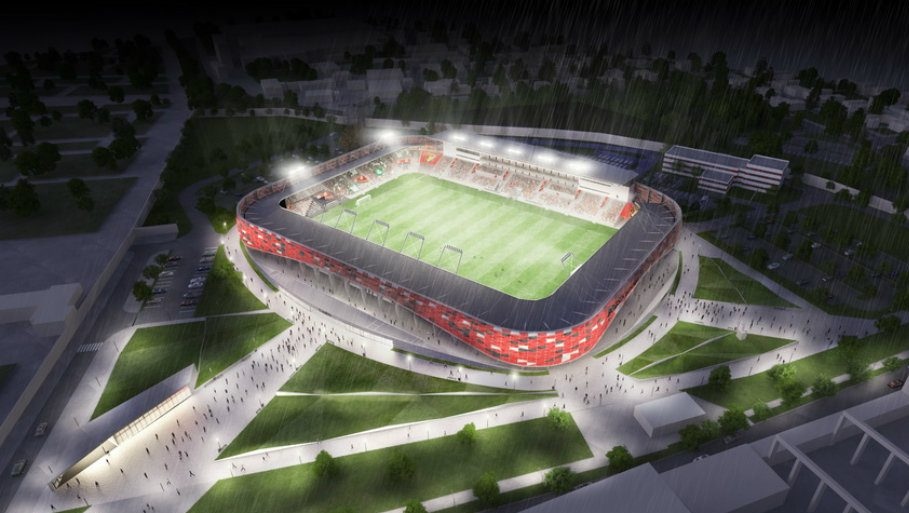 Az új Bozsik Stadion - Fotó: honvedfc.hu