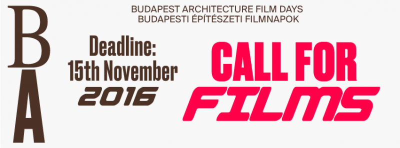 FELHÍVÁS - 9. Budapesti Építészeti Filmnapok